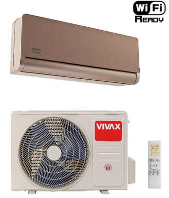 VIVAX H+ DESIGN GOLD inverter klima uređaj 3,81kW, ACP-12CH35AEHI+ GOLD R32