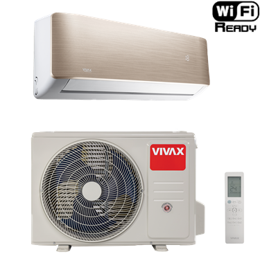 VIVAX R+ DESIGN GOLD inverterski klima uređaj 2,93kW, ACP-09CH25AERI+ GOLD R32
