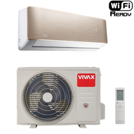 VIVAX R+ DESIGN GOLD inverterski klima uređaj 3,81kW, ACP-12CH35AERI+ GOLD R32 VIVAX R+ DESIGN GOLD inverterski klima uređaj 3,81kW, ACP-12CH35AERI+ GOLD R32