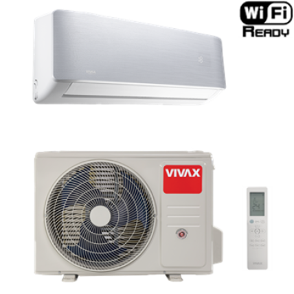 VIVAX R+ DESIGN SILVER inverterski klima uređaj 3,81kW, ACP-12CH35AERI+ SILVER R32 VIVAX R+ DESIGN SILVER inverterski klima uređaj 3,81kW, ACP-12CH35AERI+ SILVER R32
